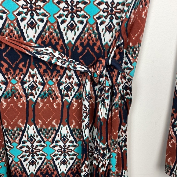 S-Twelve || Dress with a Tie Belt; Lots of Stretch; Size L - Picture 3 of 11